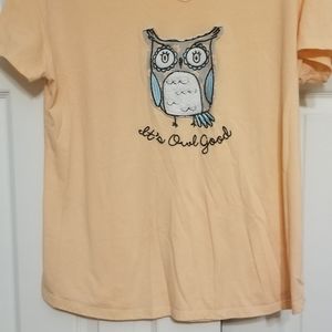 It's Owl Good L embellished owl tee